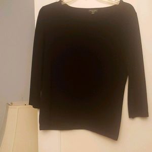 Spense knits black knit top